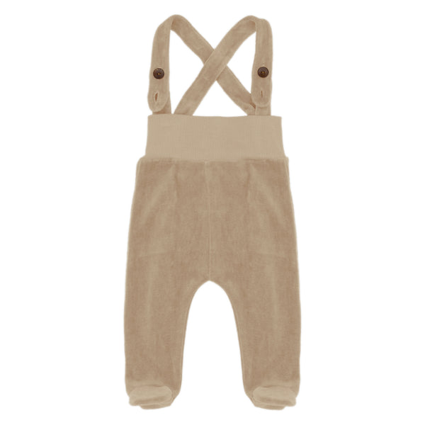 VELOUR FOOTED DUNGAREES